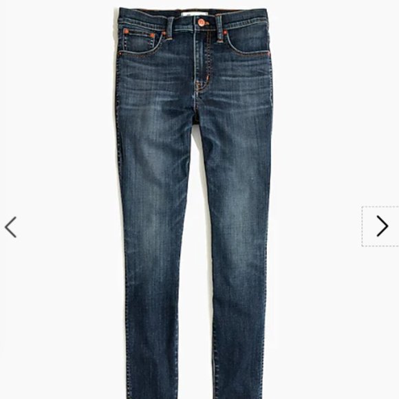 GUC! Madewell Taller 10" High-Rise Skinny Jeans in Danny Wash - Picture 3 of 7